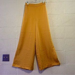 Women's Mustard Wide-Leg Pants